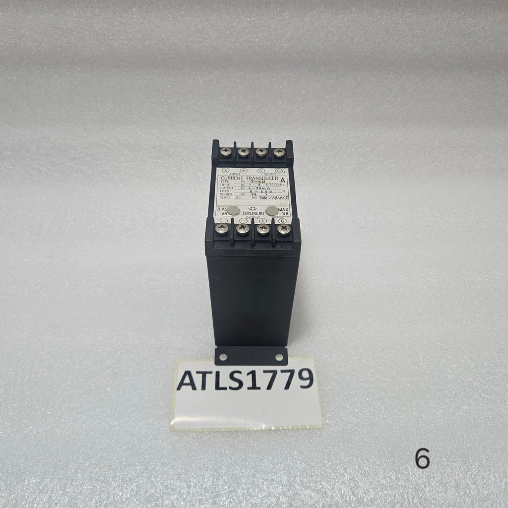 TOYO KEIKI AG-IT-SD CURRENT TRANSDUCER AC 0–5A DC 4–20MA CLASS 0.5