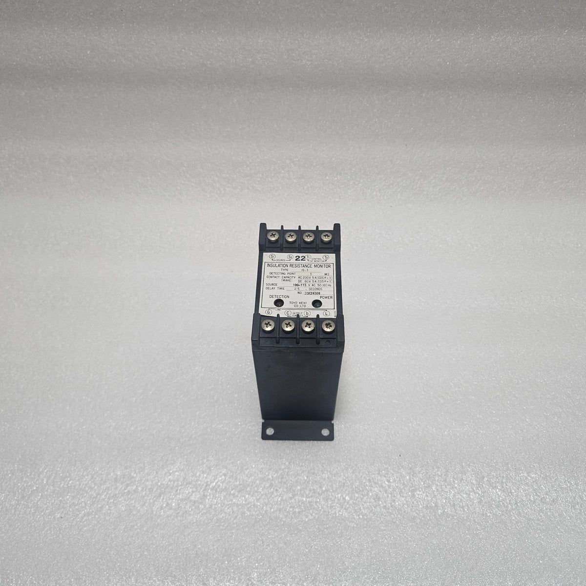 TOYO KEIKI IS-1 INSULATION RESISTANCE MONITOR 100–115VAC 1MΩ