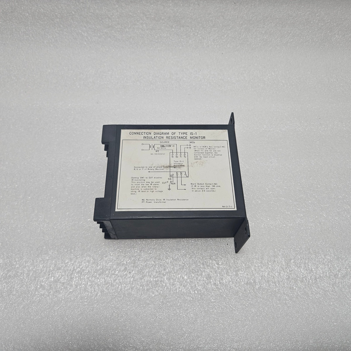 TOYO KEIKI IS-1 INSULATION RESISTANCE MONITOR 100–115VAC 1MΩ