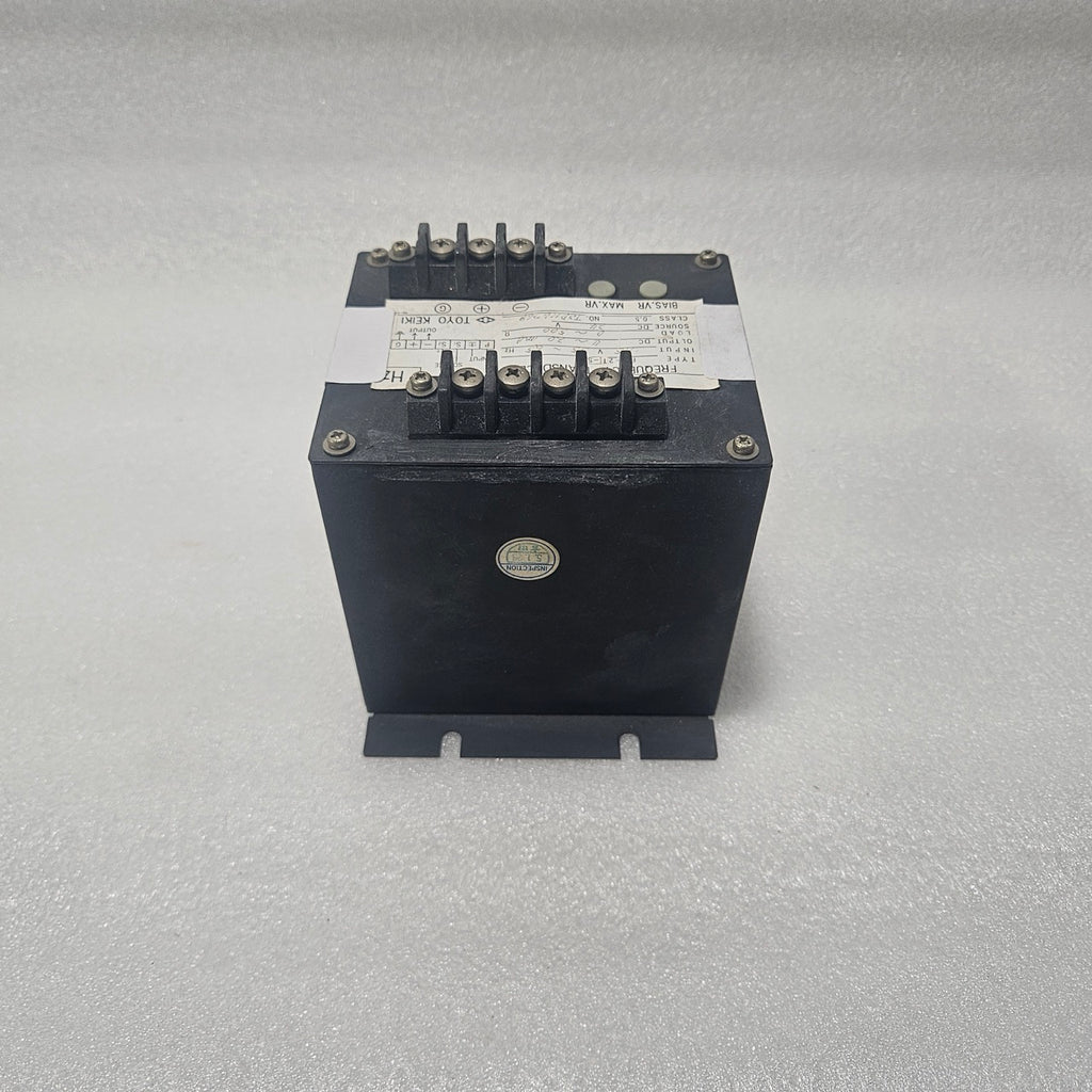 TOYO KEIKI FG-2T-SD FREQUENCY TRANSDUCER 45–65HZ DC 4–20MA CLASS 0.5