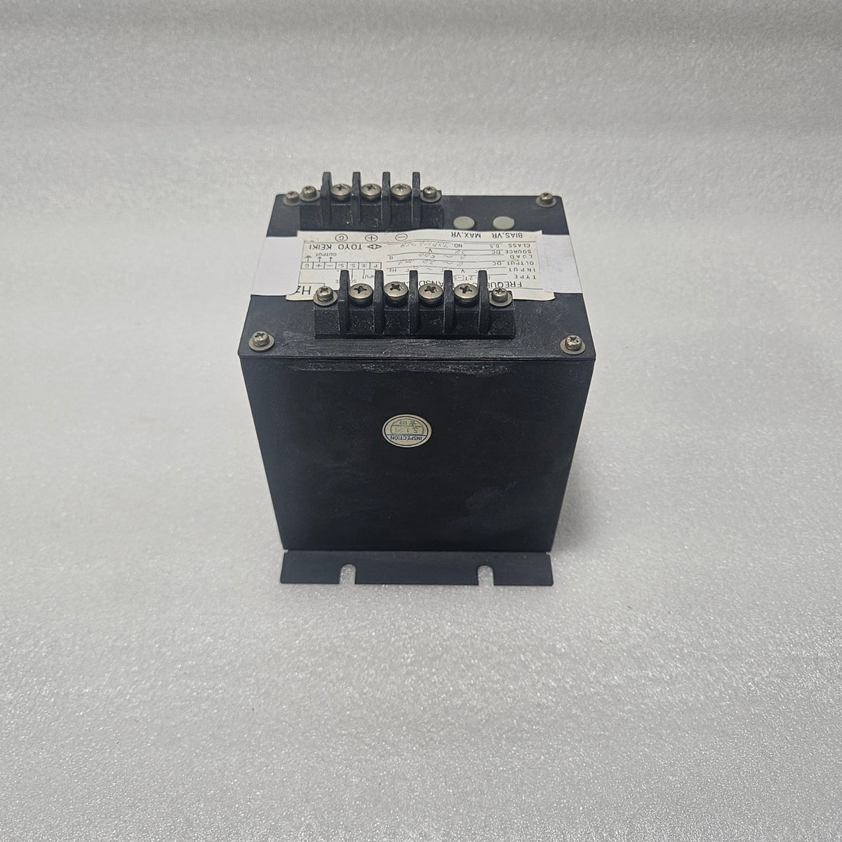 TOYO KEIKI FG-2T-SD FREQUENCY TRANSDUCER 45–65HZ DC 4–20MA CLASS 0.5