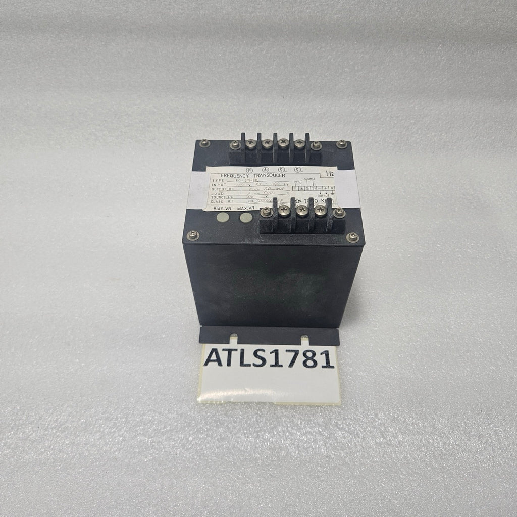 TOYO KEIKI FG-2T-SD FREQUENCY TRANSDUCER 45–65HZ DC 4–20MA CLASS 0.5