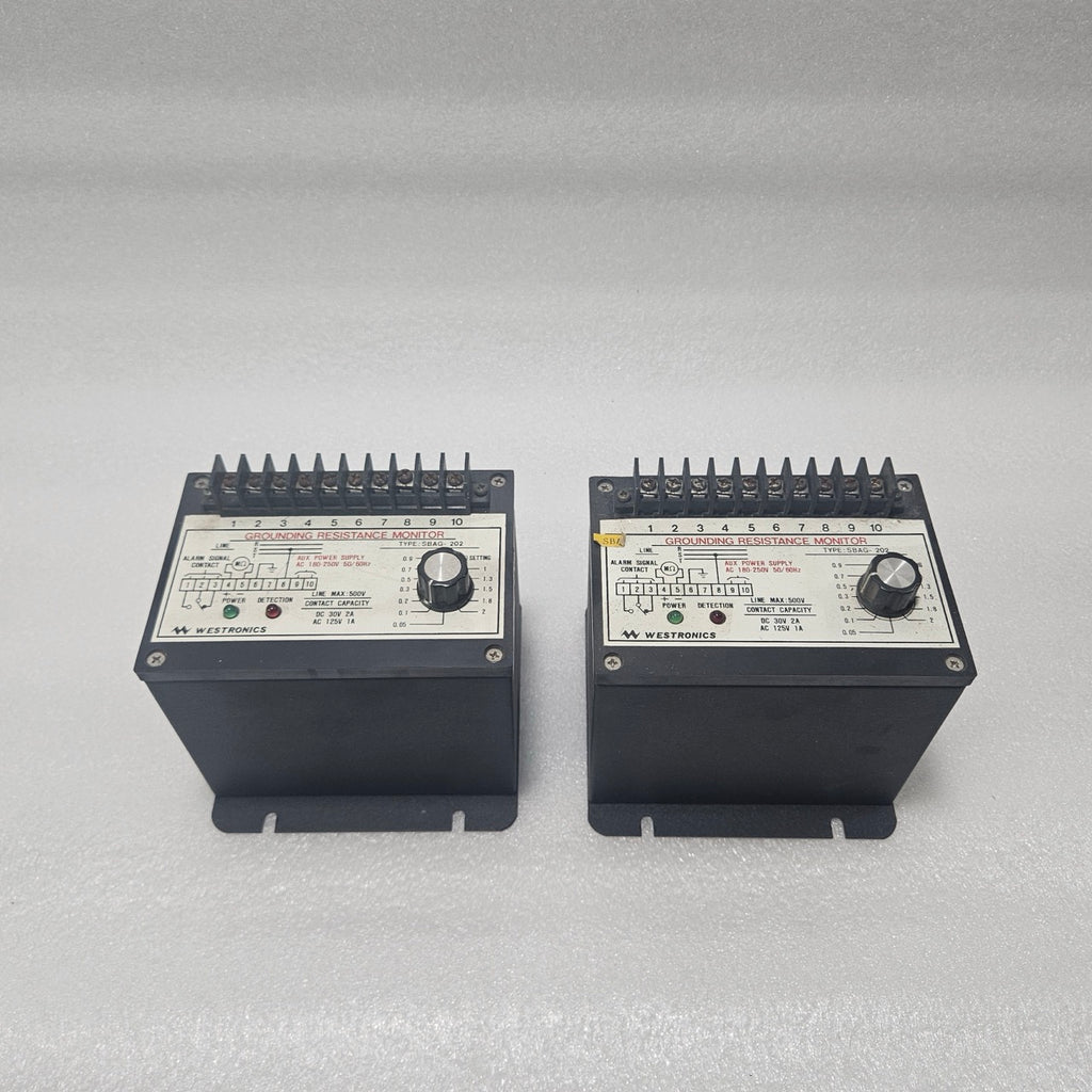 WESTRONICS SBAG-202 GROUNDING RESISTANCE MONITOR AC 180–250V 500V LINE