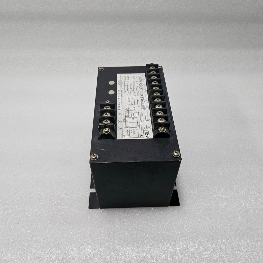 TOYO KEIKI NG-3T-SD 3-PHASE POWER FACTOR TRANSDUCER DC 4–12–20MA 60HZ
