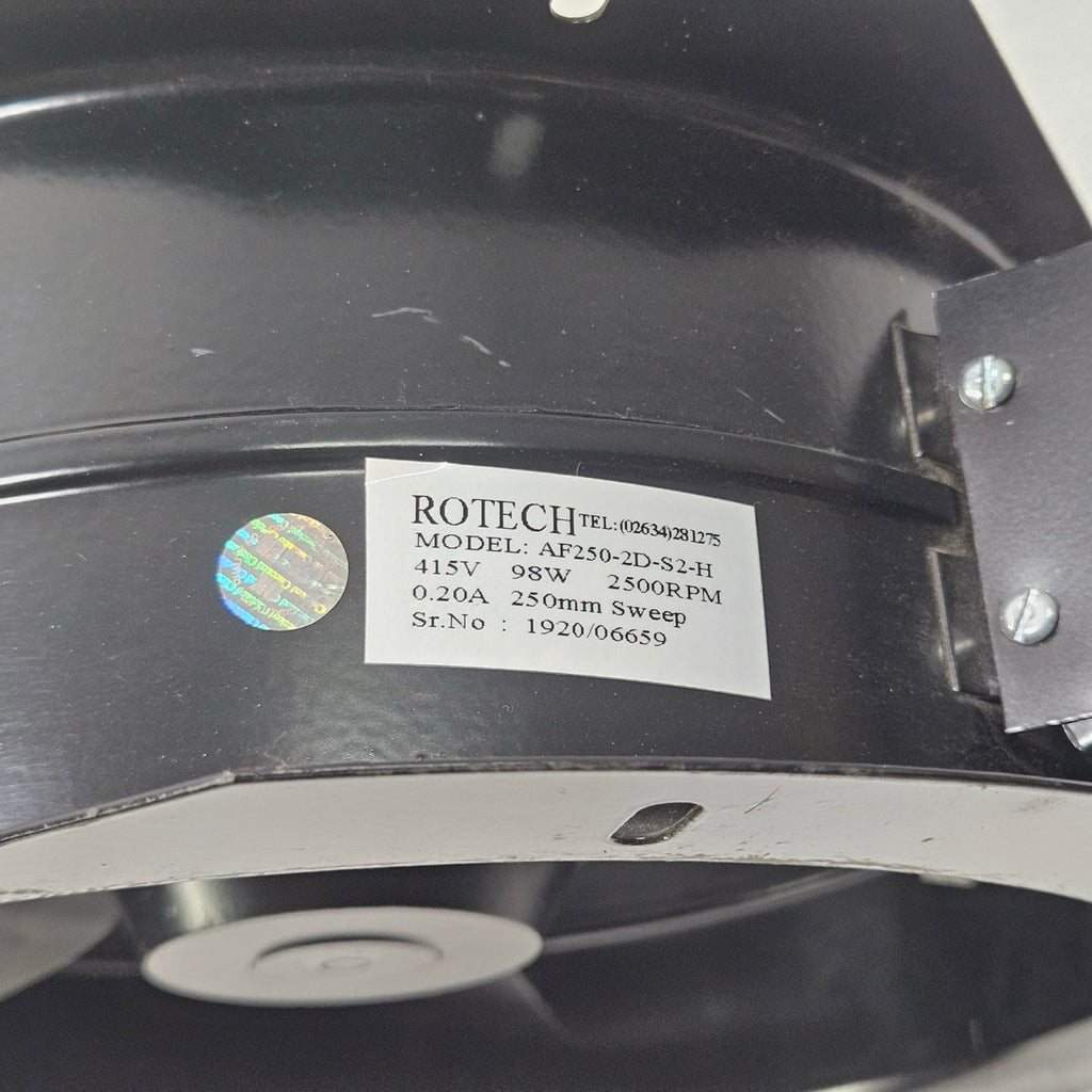 ROTECH AF250-2D-S2-H AXIAL FAN 415V 98W 2500RPM 250MM SWEEP