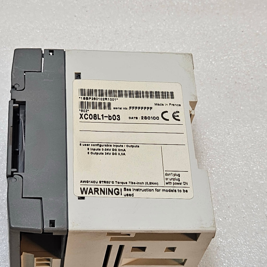ABB XC08L1-B03 USER CONFIGURABLE INPUT OUTPUT MODULE | 24V DC | MADE IN FRANCE