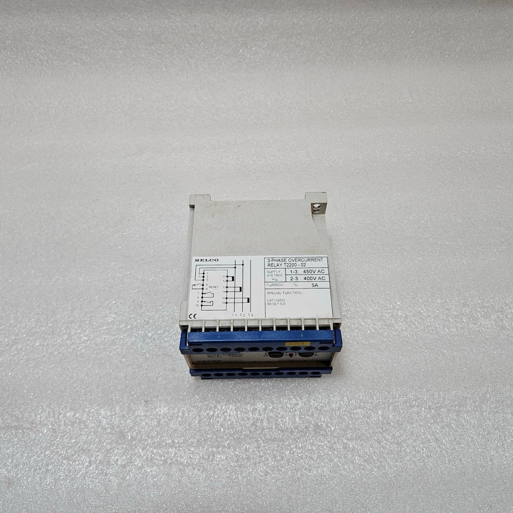 SELCO T2200-02 3-PHASE OVERCURRENT RELAY | 5A | 400 / 450V AC