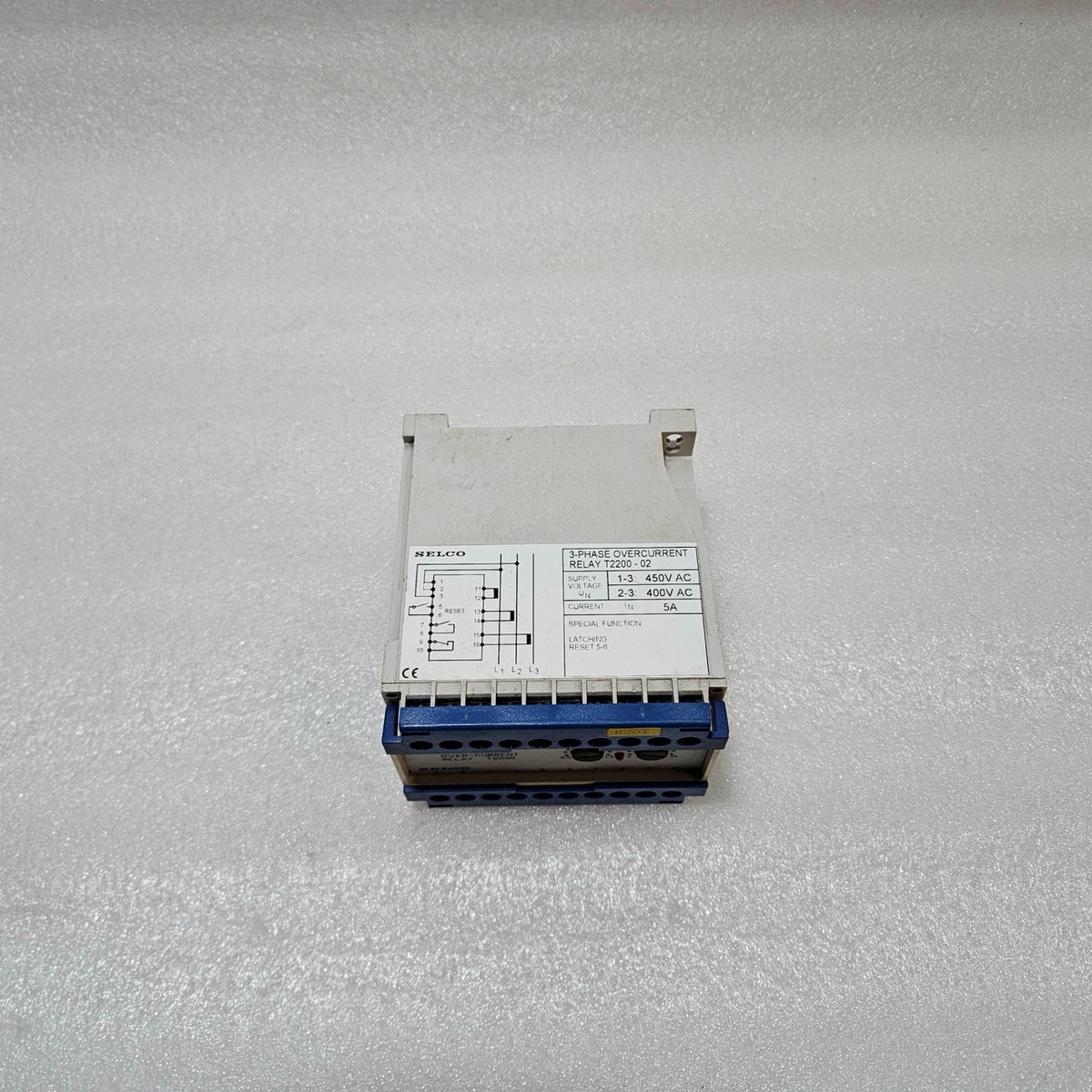 SELCO T2200-02 3-PHASE OVERCURRENT RELAY | 5A | 400 / 450V AC