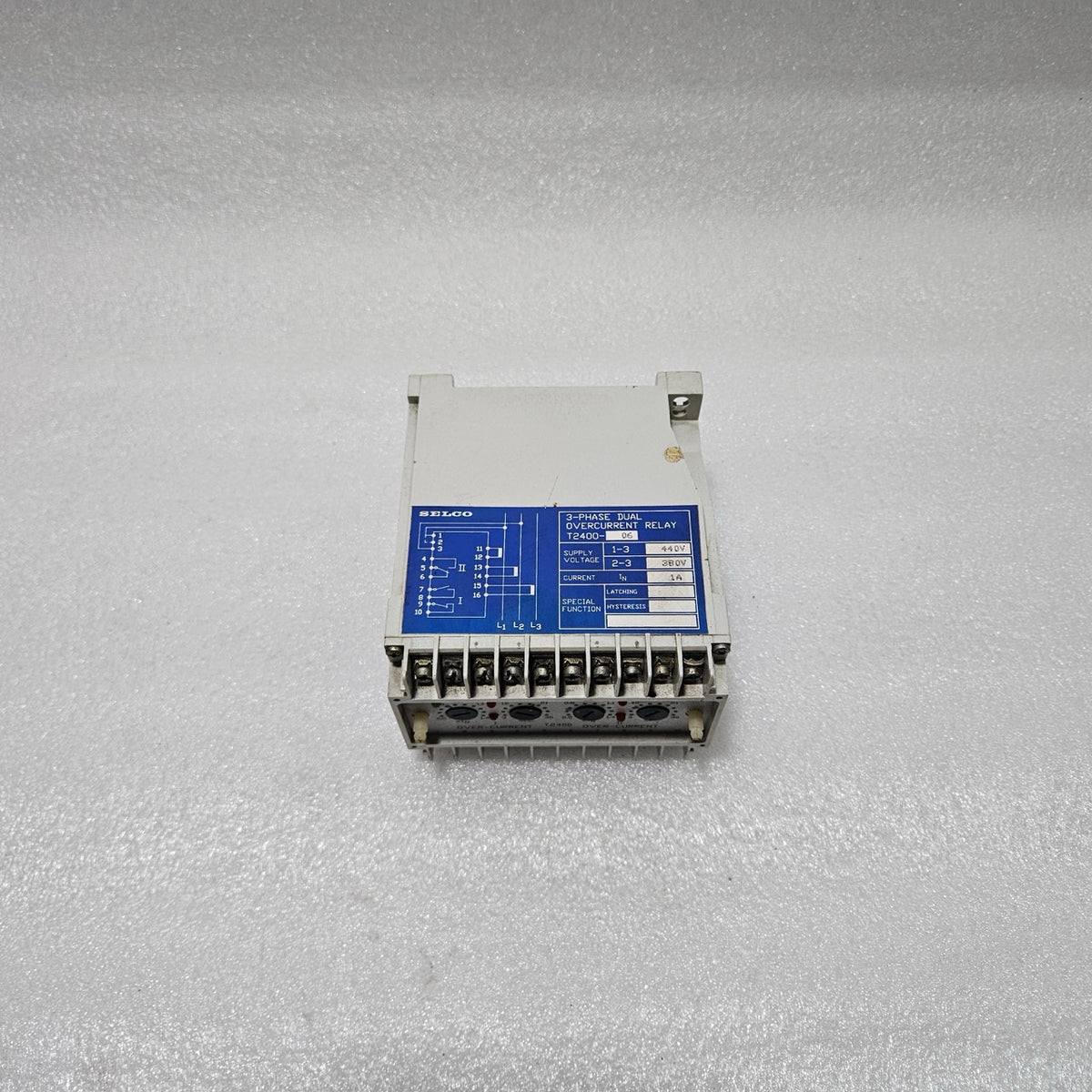 SELCO T2400-06 3-PHASE DUAL OVERCURRENT RELAY | 1A | 380 / 440V AC