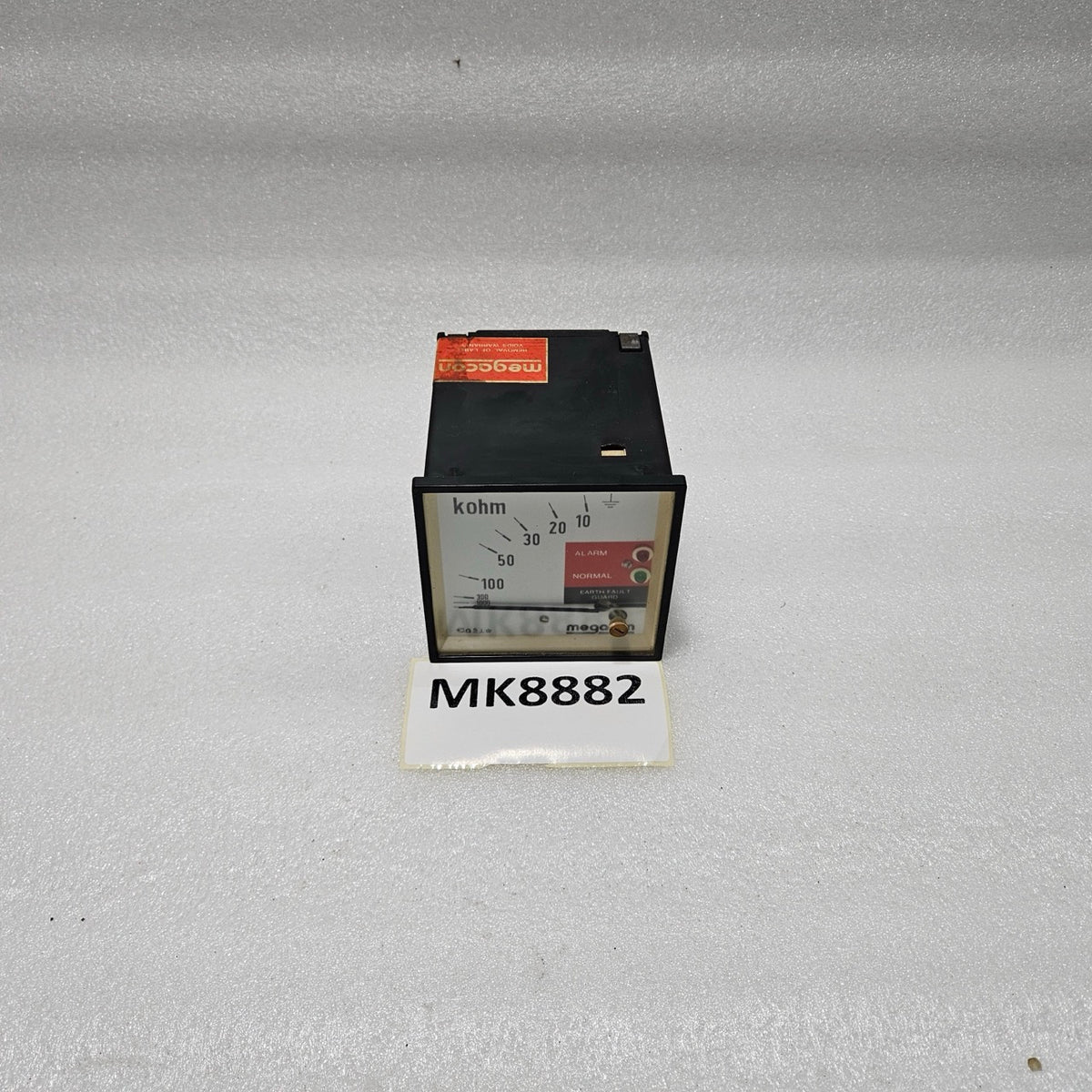 MEGACON KPM 161 EARTH FAULT GUARD RELAY WITH KOHM ANALOG METER | 220–240V AC SUP