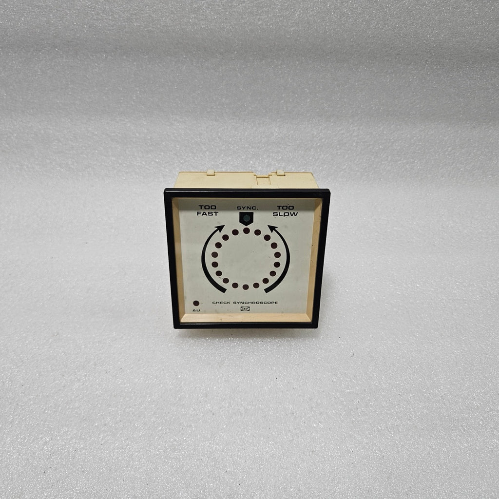 DEIF CHECK SYNCHROSCOPE PANEL METER GENERATOR SYNCHRONIZING INDICATOR 380–440V
