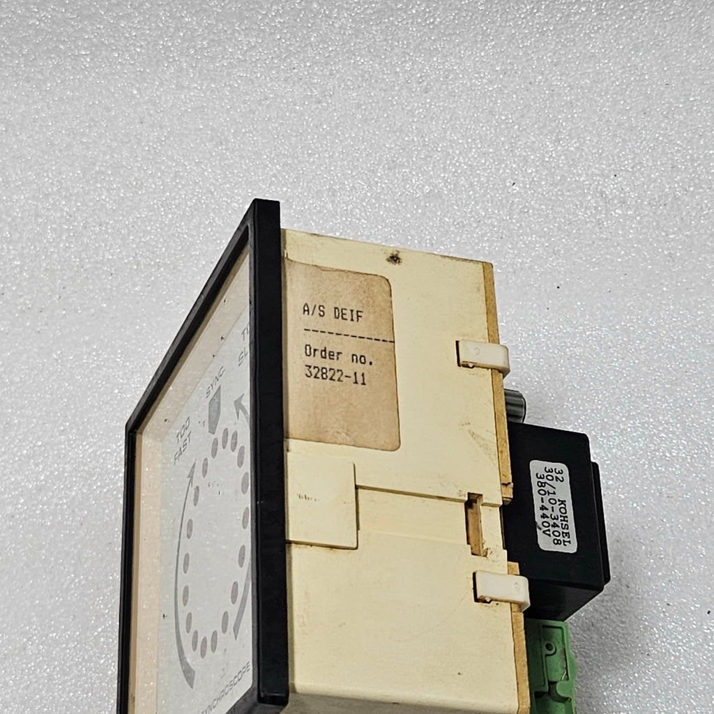 DEIF CHECK SYNCHROSCOPE PANEL METER GENERATOR SYNCHRONIZING INDICATOR 380–440V