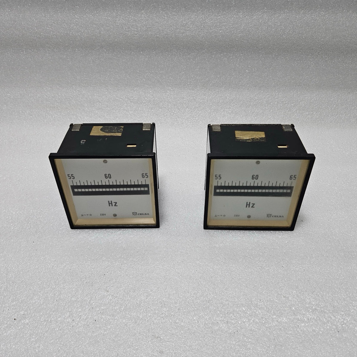 CELSA 55–65 HZ ANALOG FREQUENCY METER 230V AC PANEL MOUNTED HZ METER FOR GENERAT