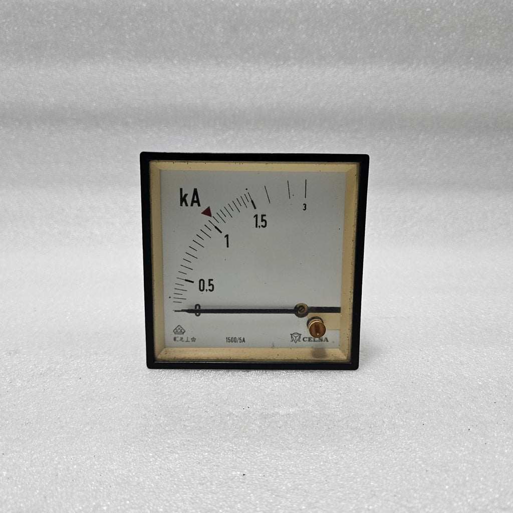 CELSA ANALOG KA AMMETER PANEL METER 0–3KA WITH 1500/5A CT INPUT