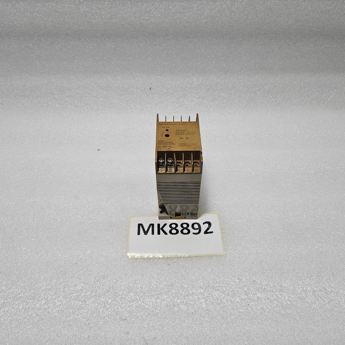 OMRON S82K-2724 DIN RAIL POWER SUPPLY | 24V DC 0.3A OUTPUT | 200–240VAC INPUT
