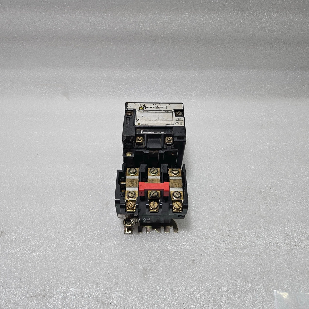 SQUARE D NEMA SIZE 0 MOTOR STARTER 8536 SBO2S (SERIES A)