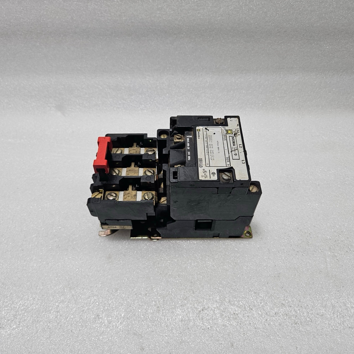 SQUARE D NEMA SIZE 0 MOTOR STARTER 8536 SBO2S (SERIES A)