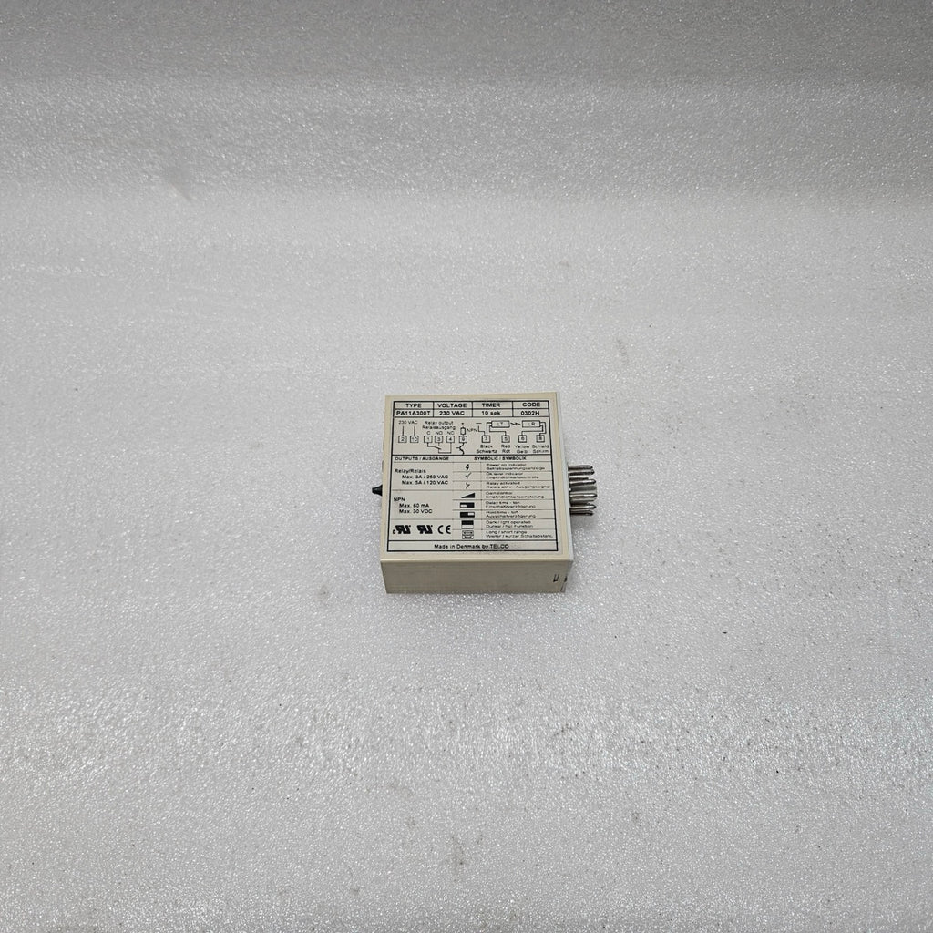 TELCO SENSORS PA11A 300T PHOTO AMPLIFIER – 230 VAC, 10 SEC TIMER 0453190000