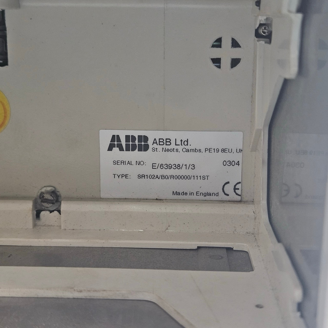 ABB COMMANDER SR100 CHART RECORDER SR102A/B0/R00000/111ST