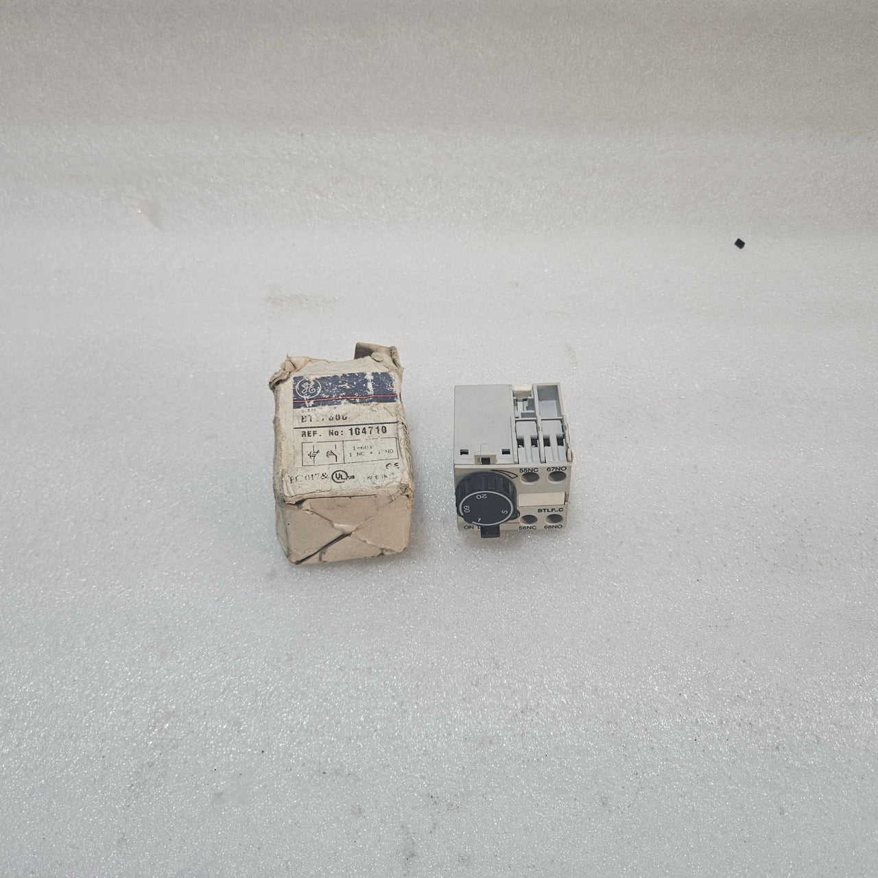 GE BTLF60C TIME DELAY RELAY 1–60S INDUSTRIAL TIMER MODULE IEC 60947-5-1 MADE IN