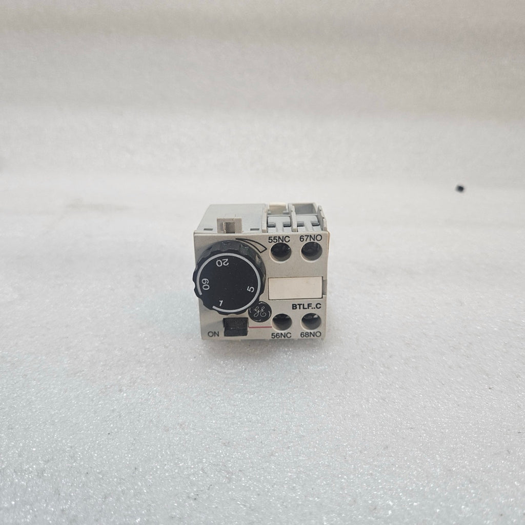 GE BTLF60C TIME DELAY RELAY 1–60S INDUSTRIAL TIMER MODULE IEC 60947-5-1 MADE IN