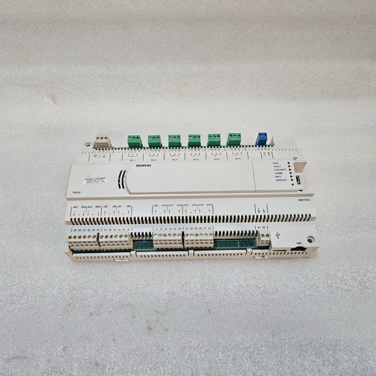 SIEMENS PXC22.D BUILDING AUTOMATION CONTROLLER, BACNET HVAC CONTROLLER, 24V AC,