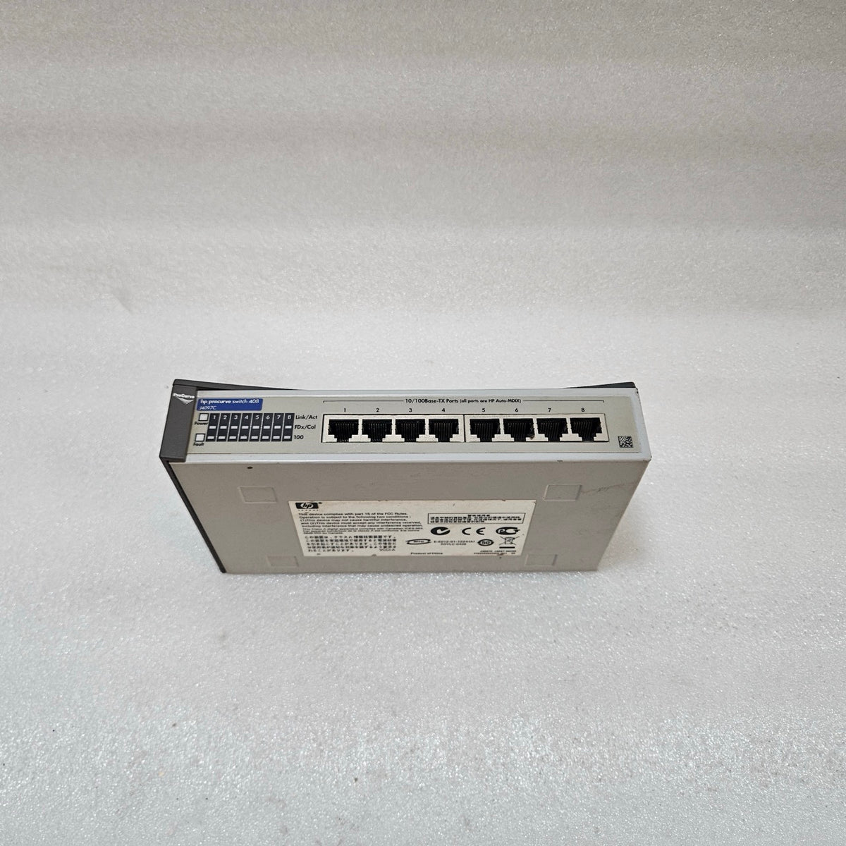 HP PROCURVE SWITCH 408 (J4097C) 8-PORT 10/100 DESKTOP ETHERNET SWITCH