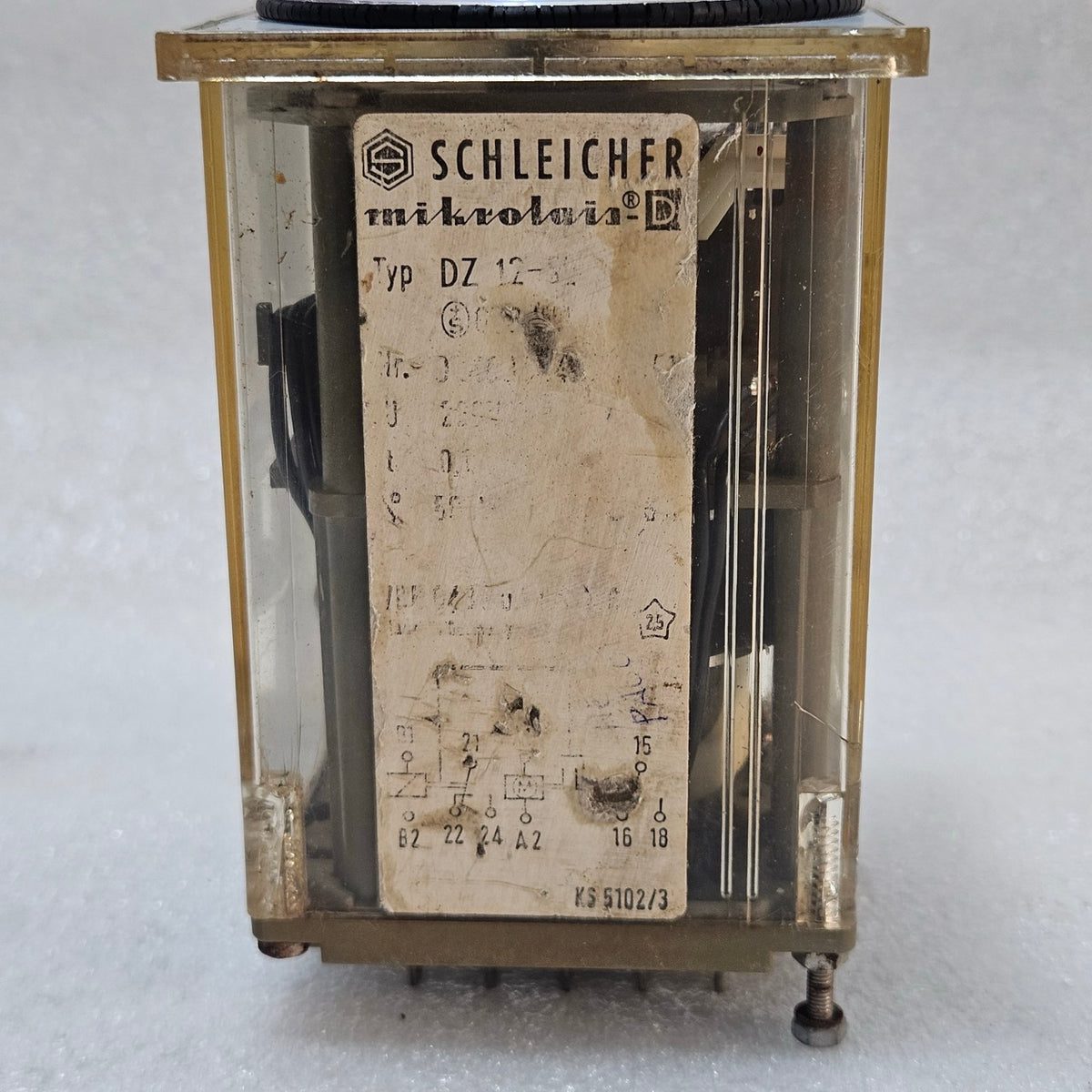 SCHLEICHER MIKROLAIS-D DZ 12-3 ADJUSTABLE TIME RELAY TIMER
