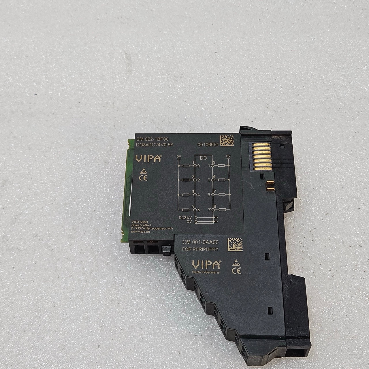 VIPA SM 022-1BF00 DIGITAL OUTPUT MODULE DO 8XDC24V 0.5A – 8 CHANNEL 24V PLC EXPA