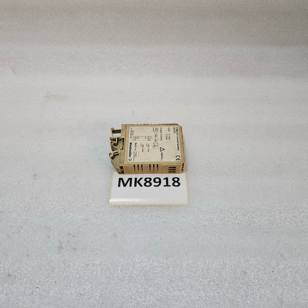 WEIDMÜLLER 992093 2-WIRE AC CURRENT ISOLATOR 0-1A/0-5A AC | COVER MISSING