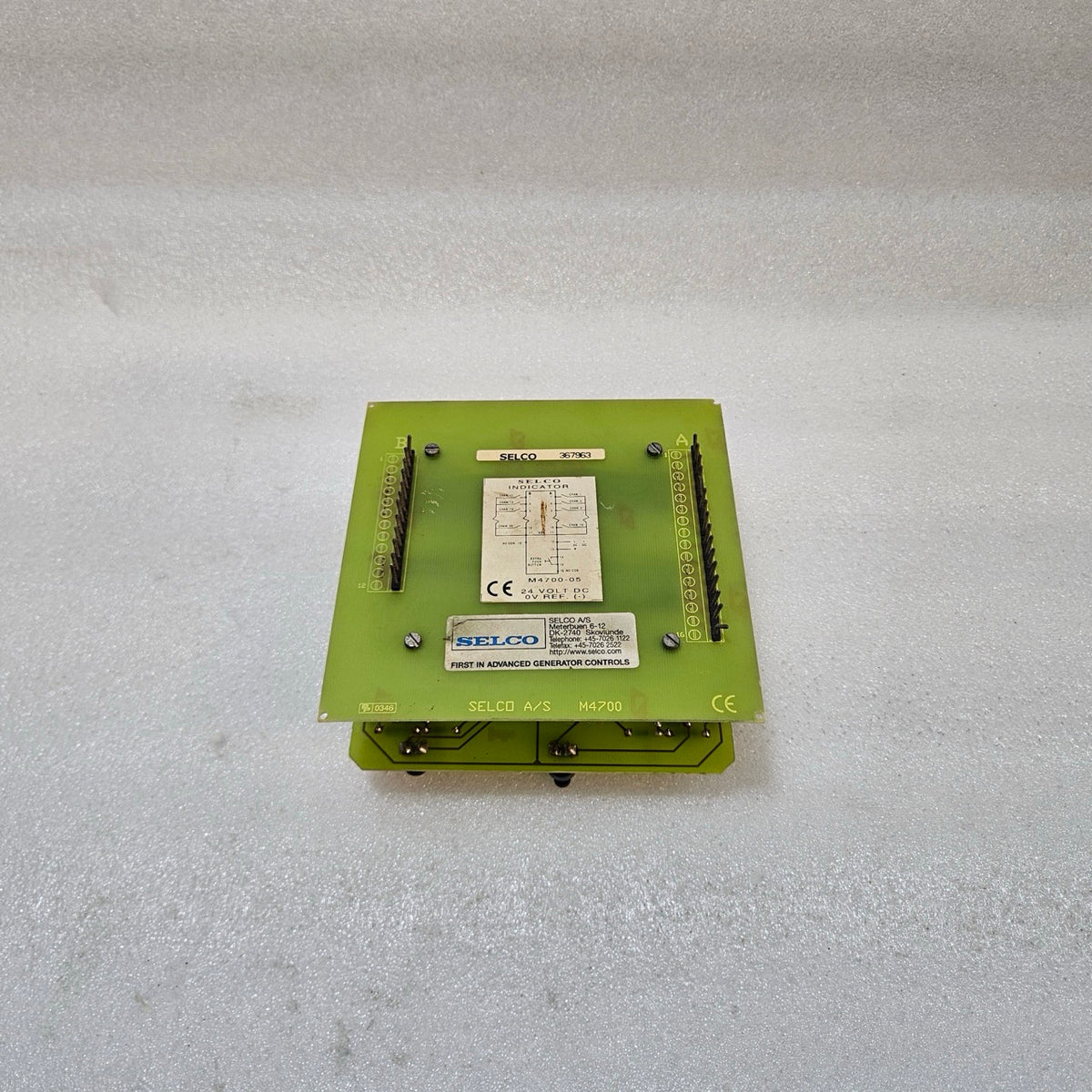 SELCO M4700-05 ALARM INDICATOR 24VDC PANEL MOUNT ALARM MODULE FOR GENERATOR & CO
