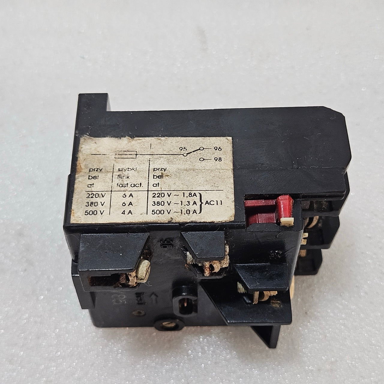 BBC MATELELESTER TSA 45 THERMAL OVERLOAD RELAY 11–16A MOTOR PROTECTION RELAY UI