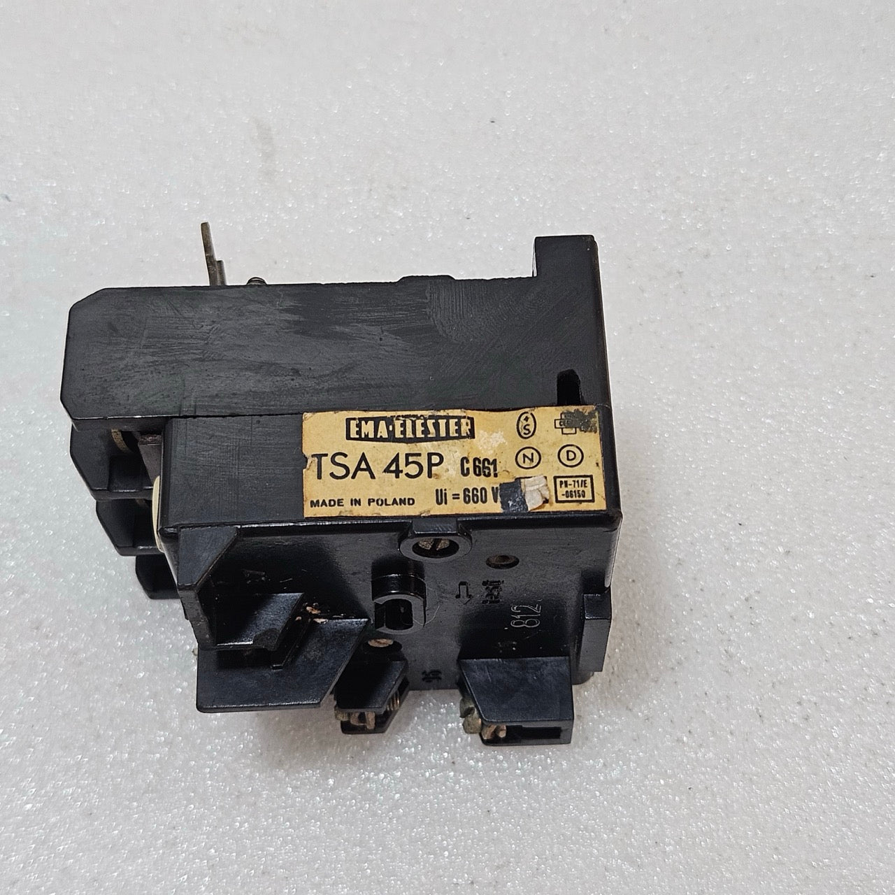 BBC MATELELESTER TSA 45P C661 THERMAL OVERLOAD RELAY 0.86–1.3A MOTOR PROTECTION