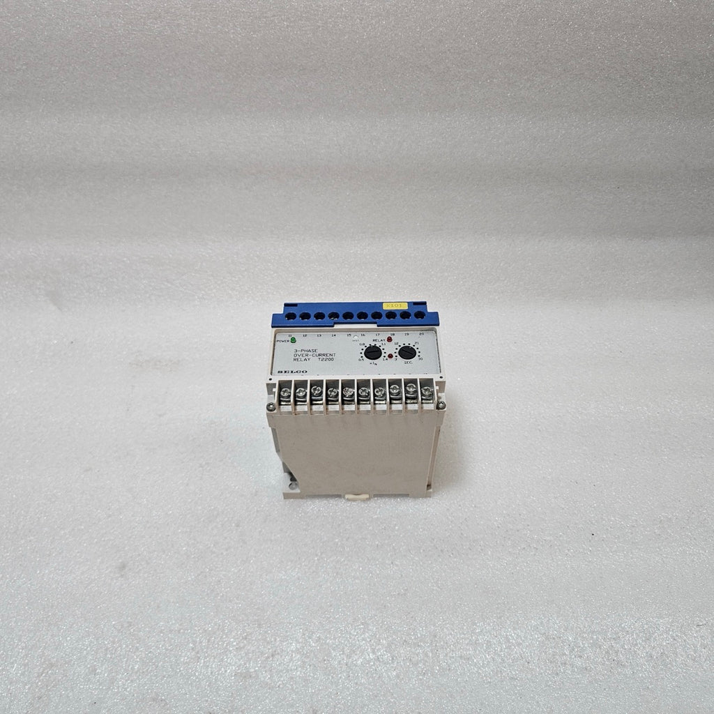 SELCO T2200-02 3-PHASE OVERCURRENT RELAY 400/450VAC 5A LATCHING PROTECTION RELAY