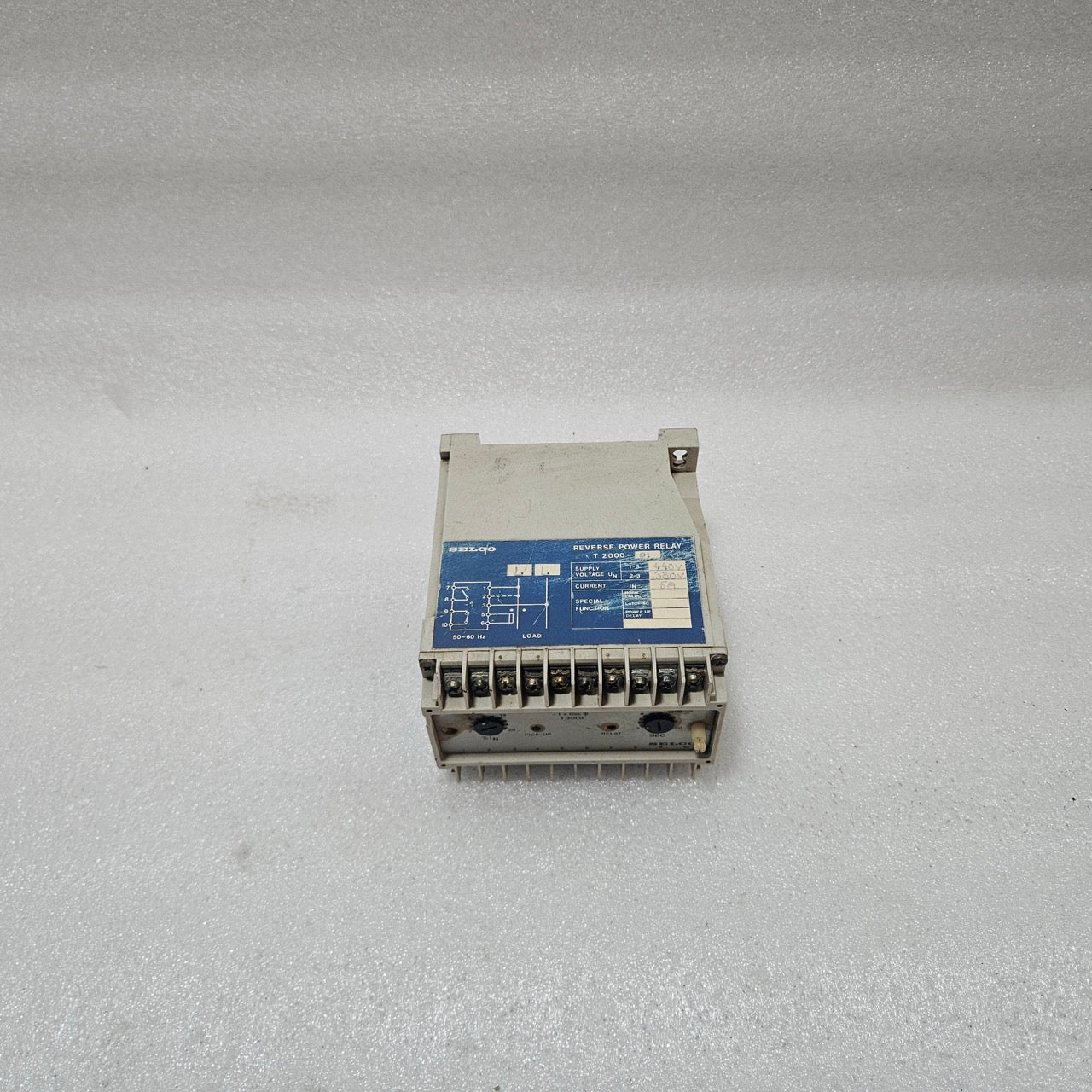 SELCO T2000-01 REVERSE POWER RELAY 380/440VAC 5A GENERATOR PROTECTION RELAY