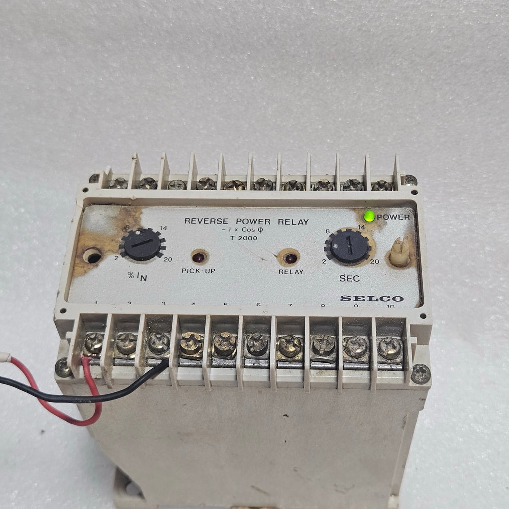 SELCO T2000-01 REVERSE POWER RELAY 380/440VAC 5A GENERATOR PROTECTION RELAY
