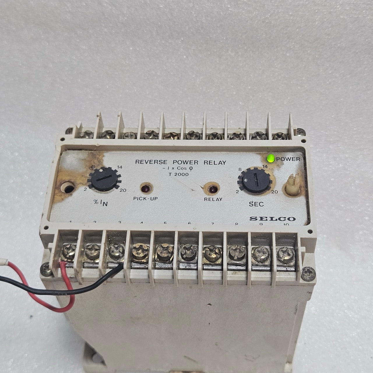 SELCO T2000-01 REVERSE POWER RELAY 380/440VAC 5A GENERATOR PROTECTION RELAY