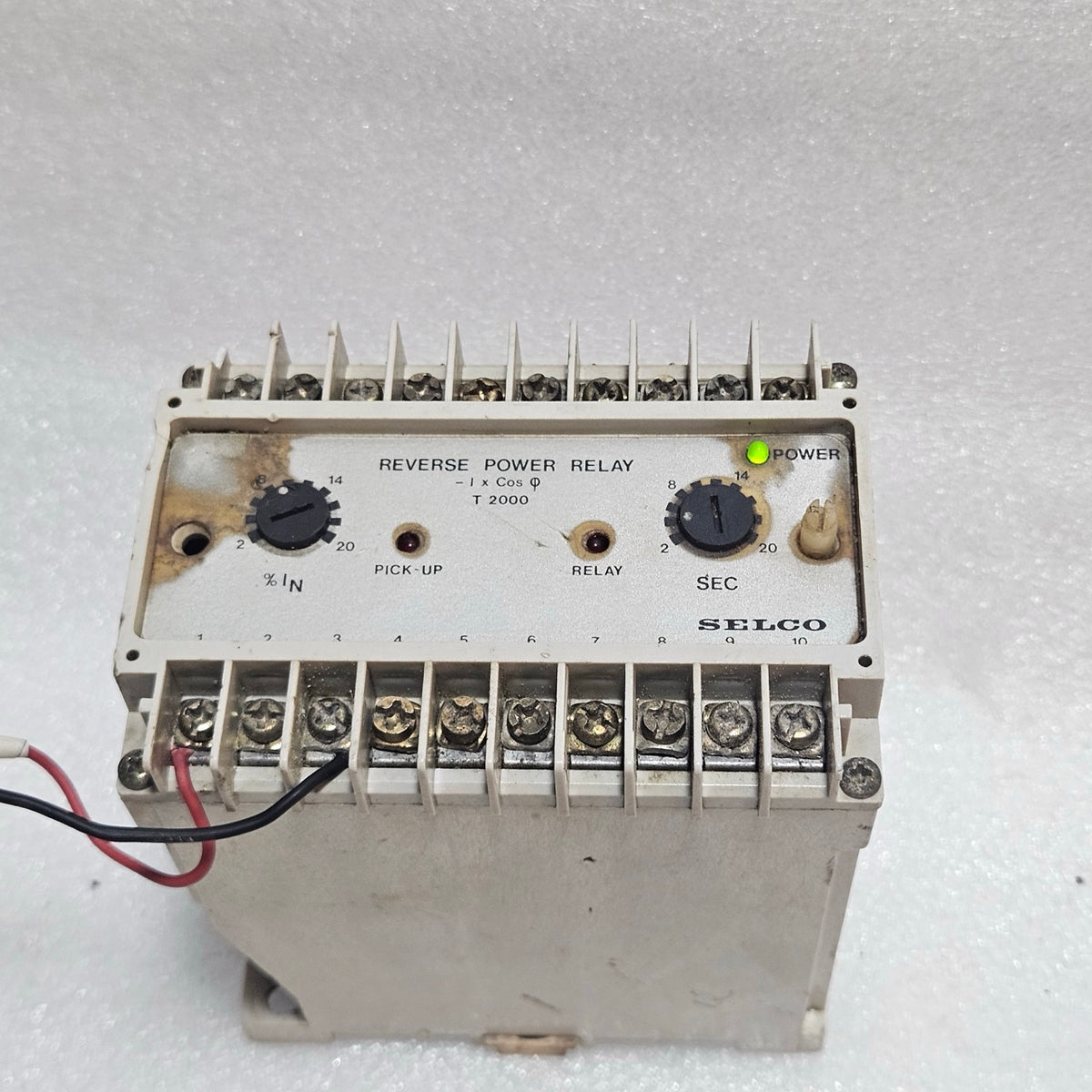 SELCO T2000-01 REVERSE POWER RELAY 380/440VAC 5A GENERATOR PROTECTION RELAY