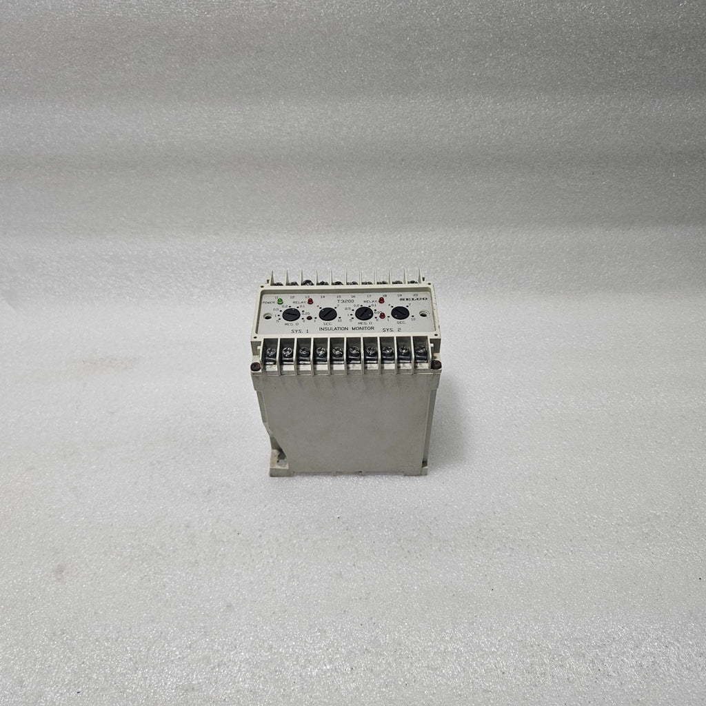 SELCO T3200-01 INSULATION MONITOR RELAY | 380–440V AC SUPPLY | DAMAGED ON BOTTOM