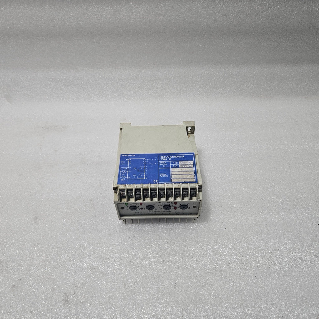 SELCO T3200-01 INSULATION MONITOR RELAY | 380–440V AC SUPPLY | DAMAGED ON BOTTOM