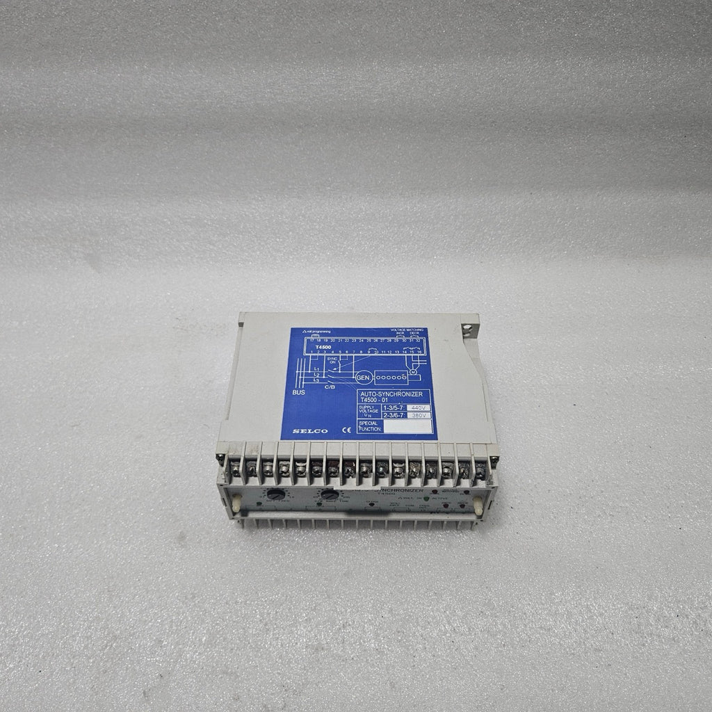 SELCO T4500-01 AUTO SYNCHRONIZER MODULE | GENERATOR SYNCHRONIZING CONTROLLER | 3