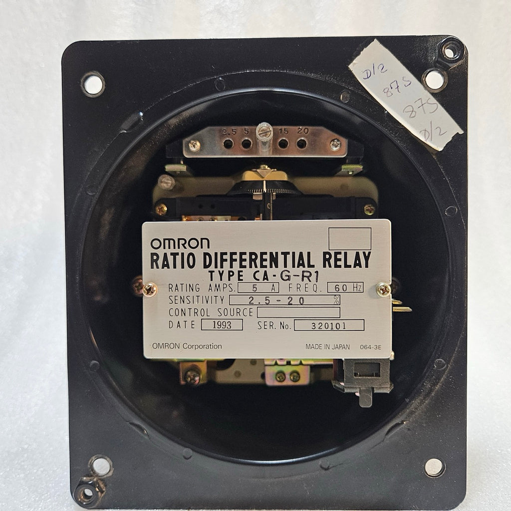 OMRON CA-G-R1 RATIO DIFFERENTIAL RELAY 5A 60HZ PROTECTIVE RELAY – MADE IN JAPAN
