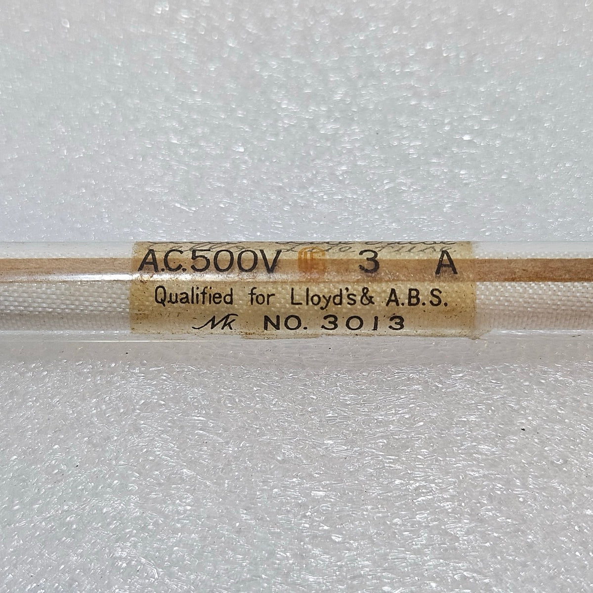 CELLO-LITE MARINE FUSE AC 500V 3A – LLOYD’S & ABS APPROVED CERTIFIED MK3013