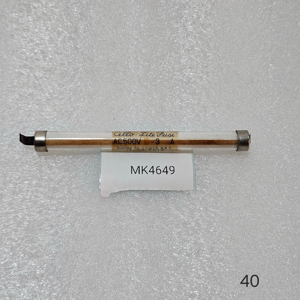 CELLO-LITE MARINE FUSE AC 500V 3A – LLOYD’S & ABS APPROVED CERTIFIED MK3013