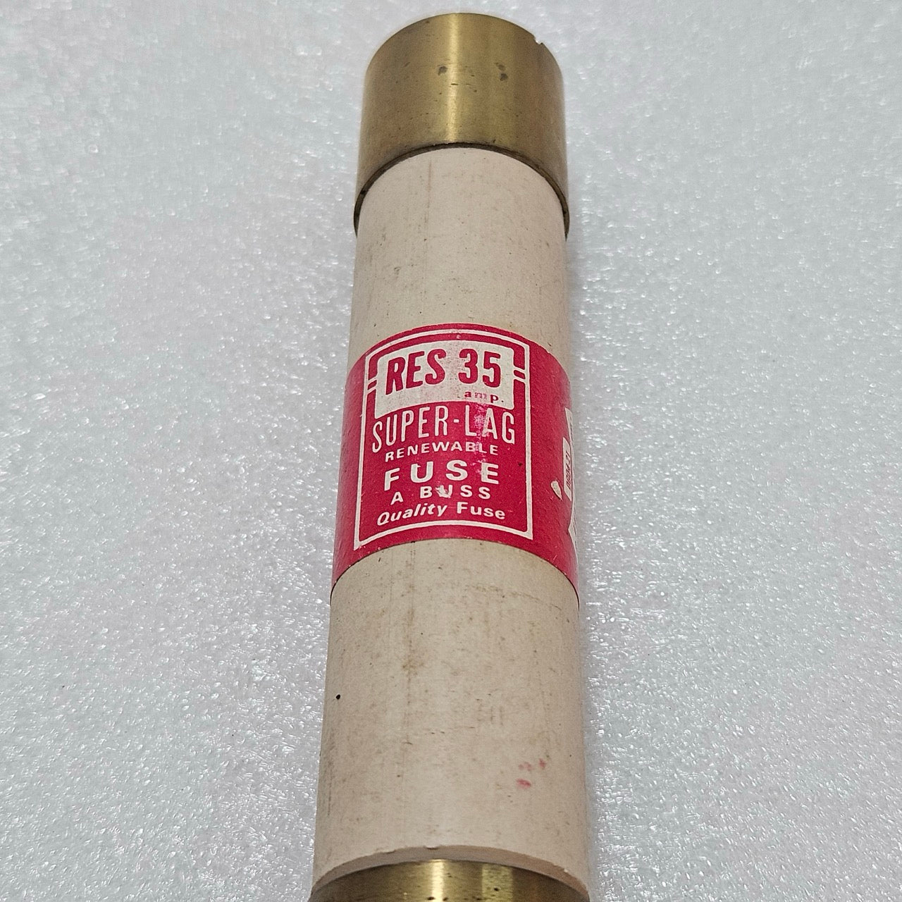 BUSSMANN RES-35 SUPER-LAG RENEWABLE FUSE 35A 600V INDUSTRIAL CARTRIDGE FUSE (MCG