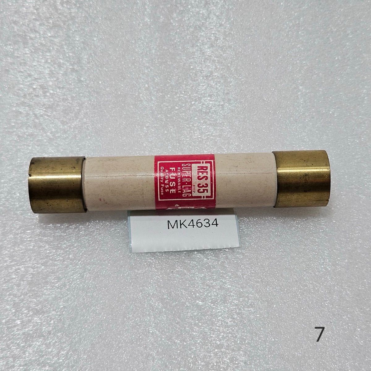 BUSSMANN RES-35 SUPER-LAG RENEWABLE FUSE 35A 600V INDUSTRIAL CARTRIDGE FUSE (MCG