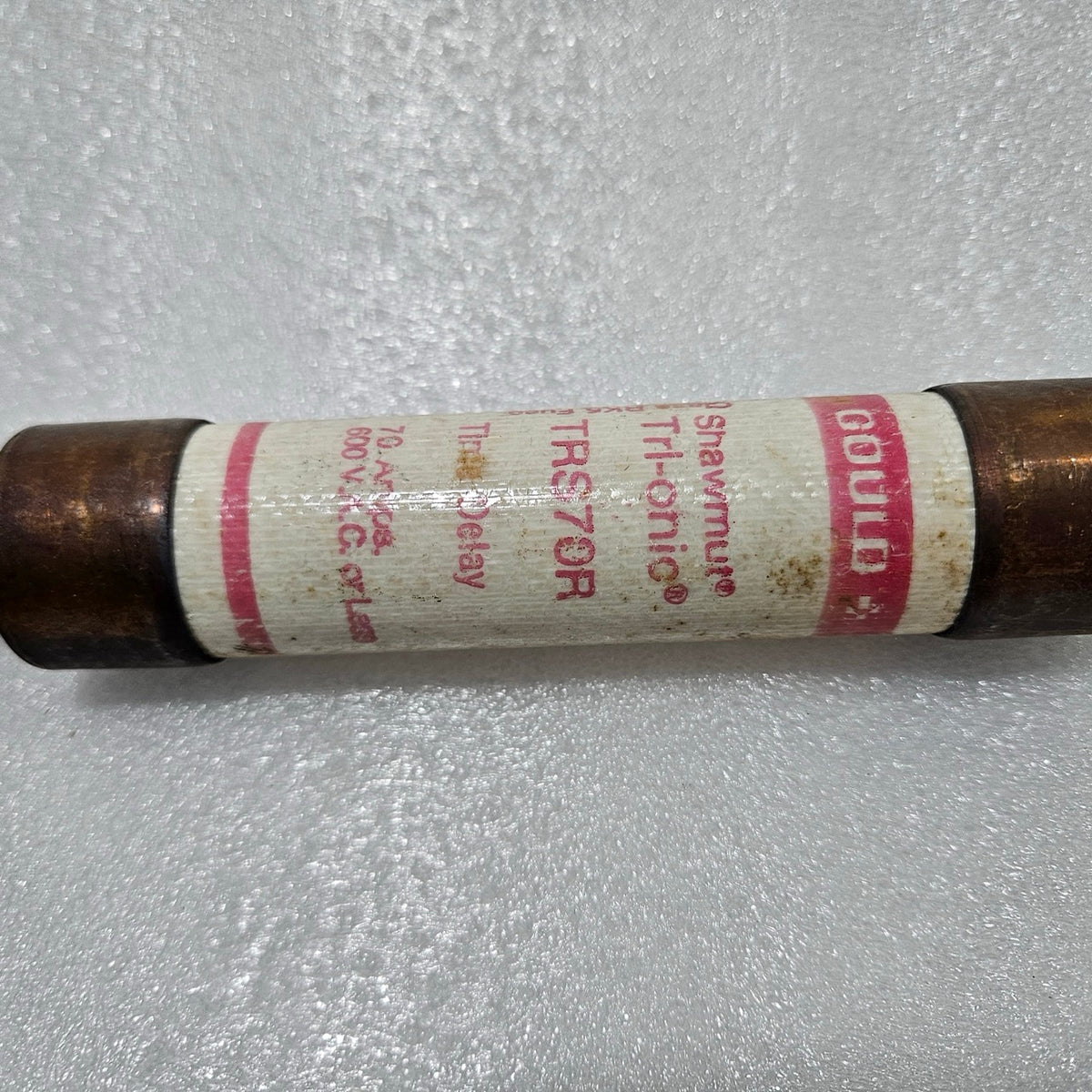 GOULD SHAWMUT TRS70R TRI-ONIC TIME-DELAY FUSE 70A 600VAC INDUSTRIAL CARTRIDGE FU