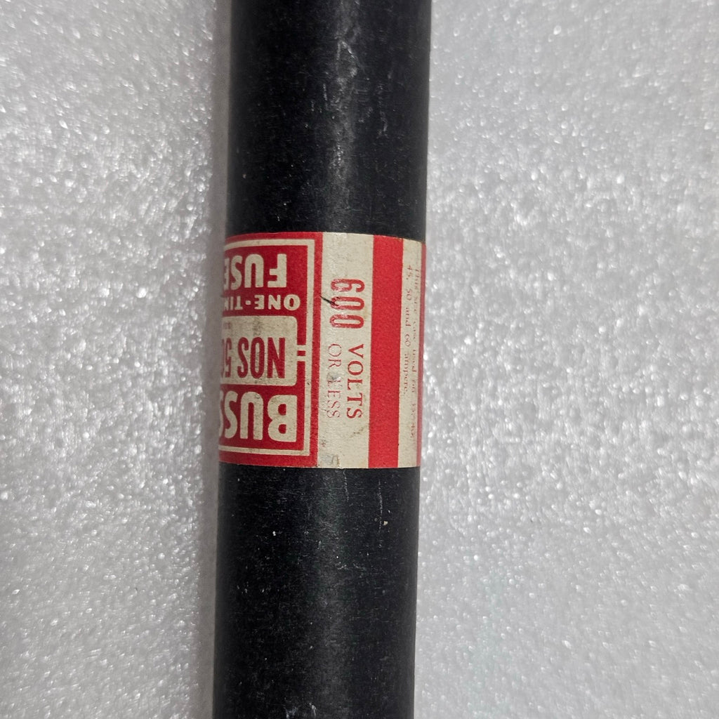 BUSSMANN NOS-50 ONE-TIME FUSE 50A 600V INDUSTRIAL CARTRIDGE FUSE – BUSS MFG DIVI