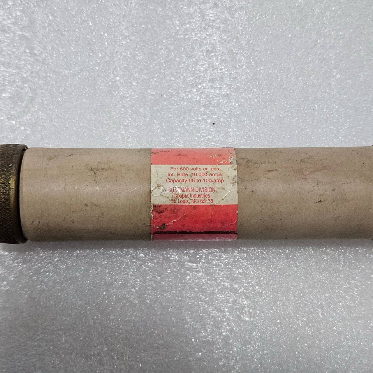 BUSSMANN RES-100 SUPER-LAG RENEWABLE FUSE 100A 600V INDUSTRIAL CARTRIDGE FUSE