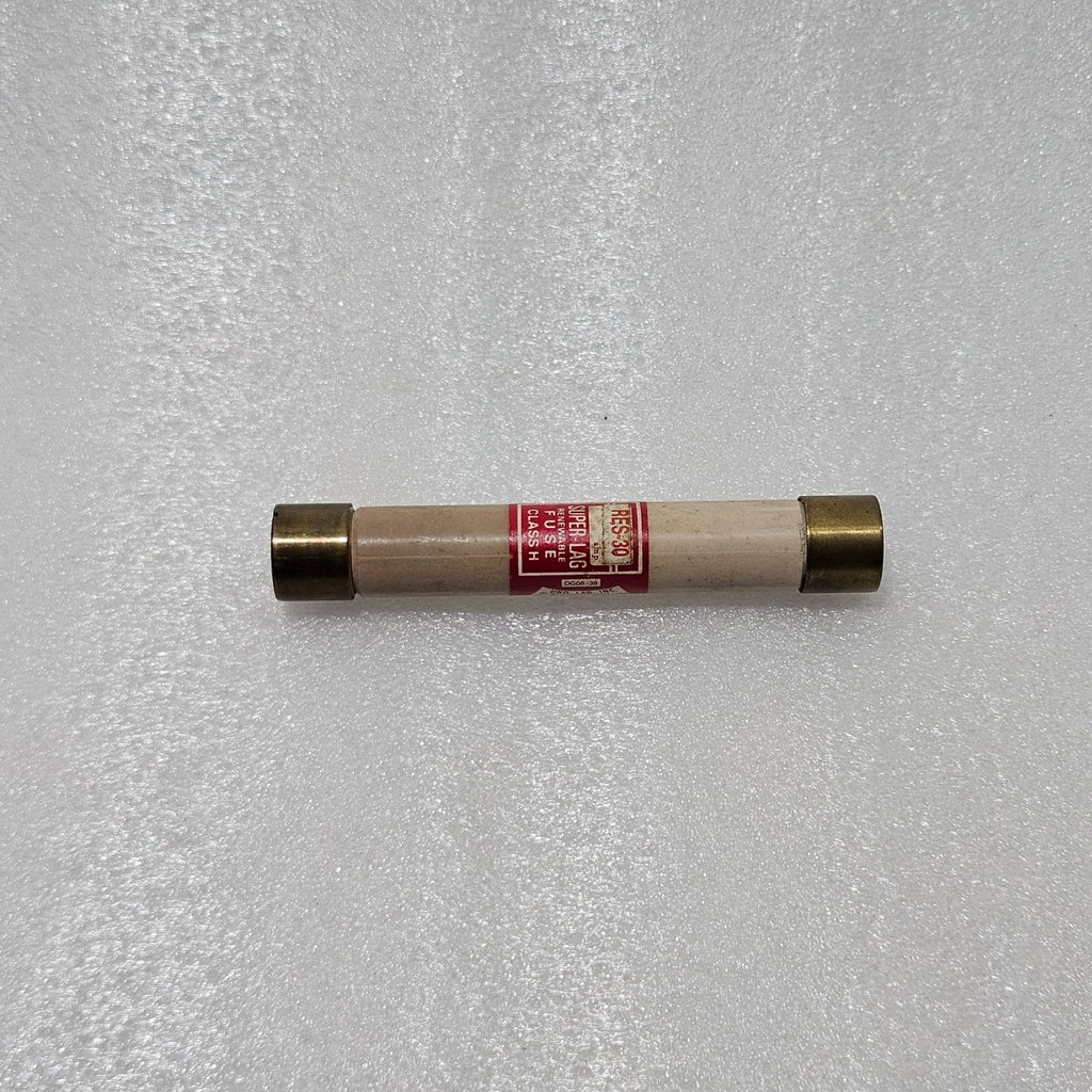 BUSSMANN RES-30 SUPER-LAG RENEWABLE FUSE, CLASS H, 30A, 600V AC